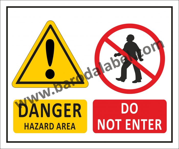 Mixed Warning Sign - Baroda Label Mfg. Co.