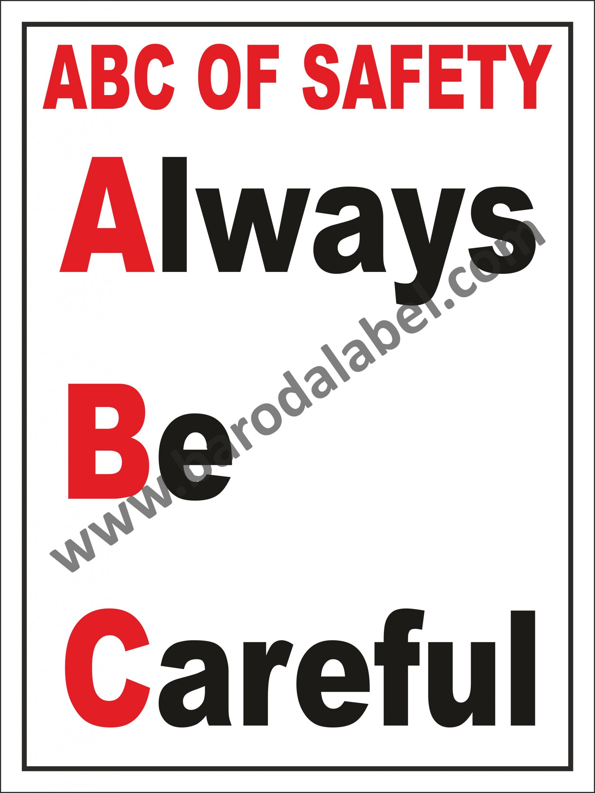 Safety Poster