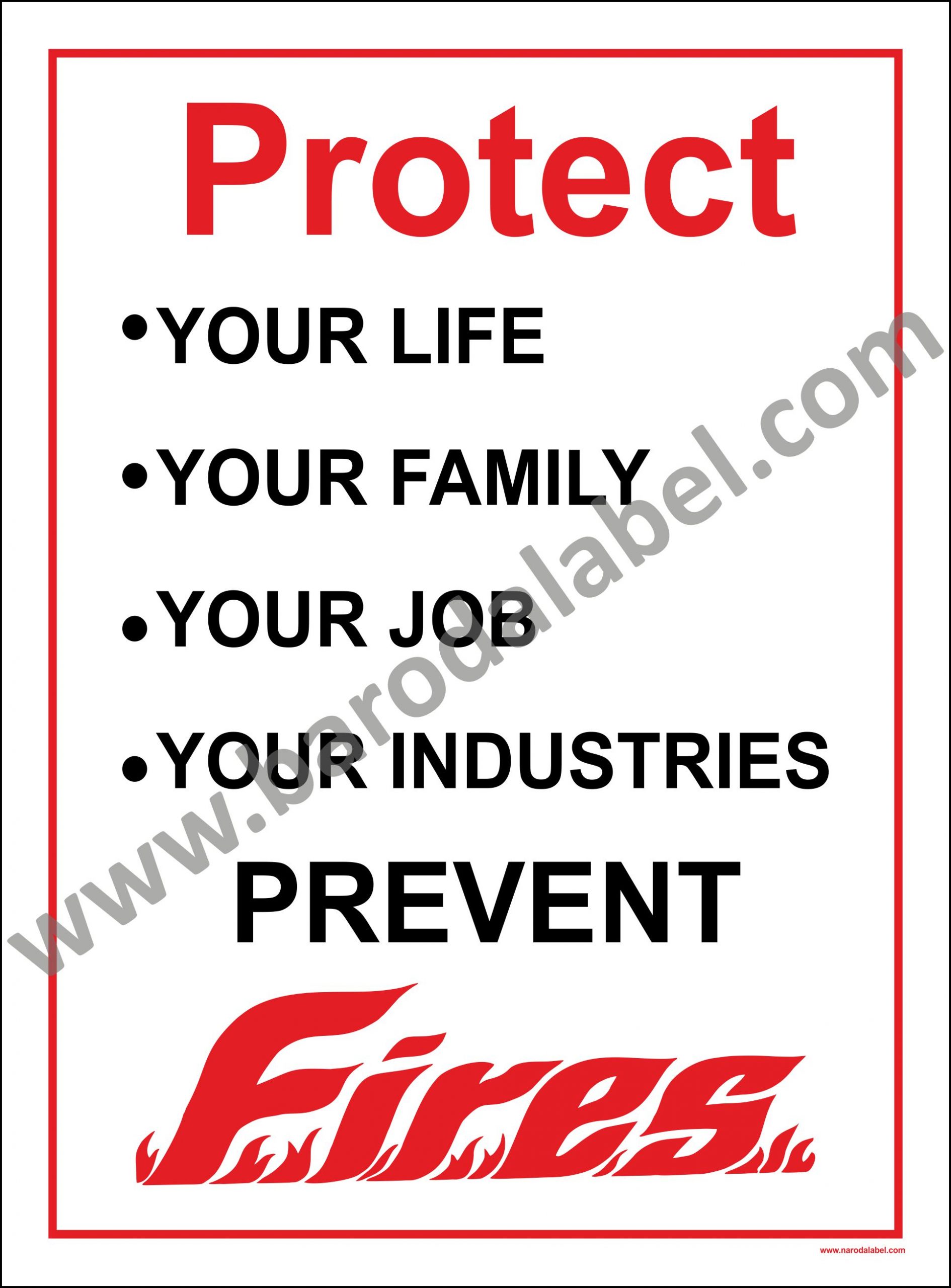 FIRE SAFETY POSTER